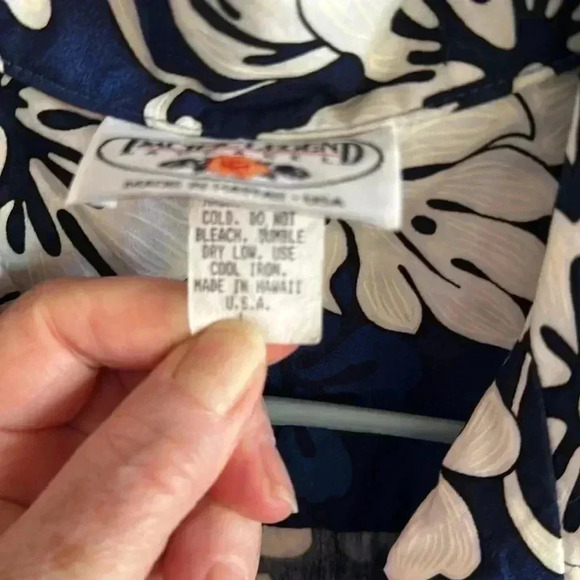 Pacific Legend Hawaiian Shirt SZ L worn once made in Hawaii - Picture 4 of 5